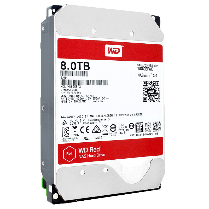 Western Digital WD80EFAX 8TB 5400Rpm 256Mb Sata III 3,5