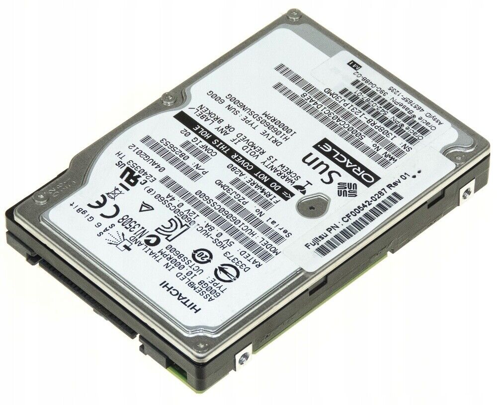 FESTPLATTE SUN 542-0287-01 600GB 10k SFF 2.5'' 390-0488-02