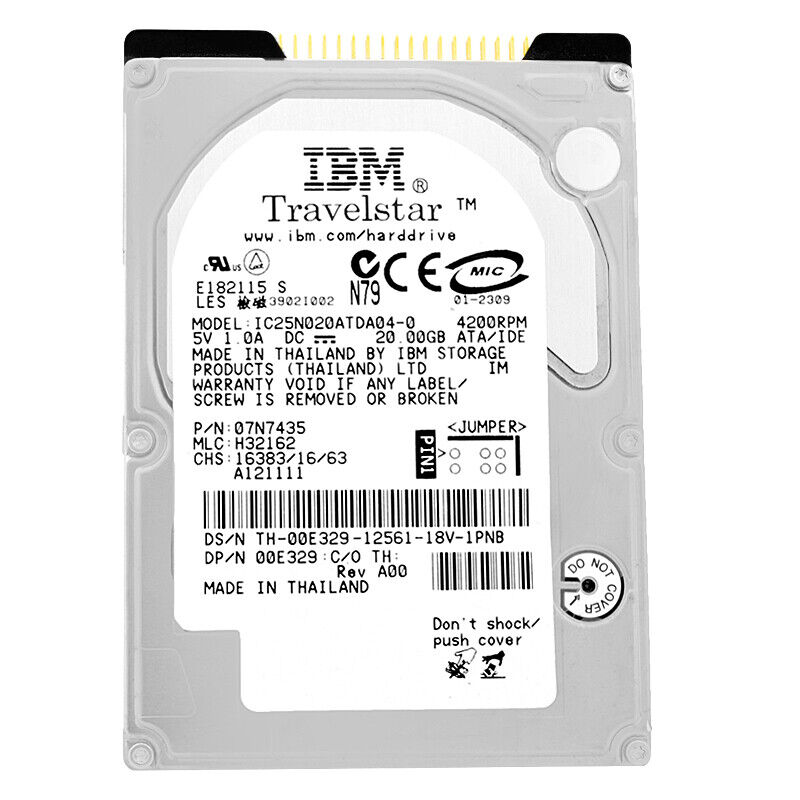 2.5インチ IBM IC25N020ATCS04-0 20GB ATA/IDE 4200rpm IBM 20GB IDE