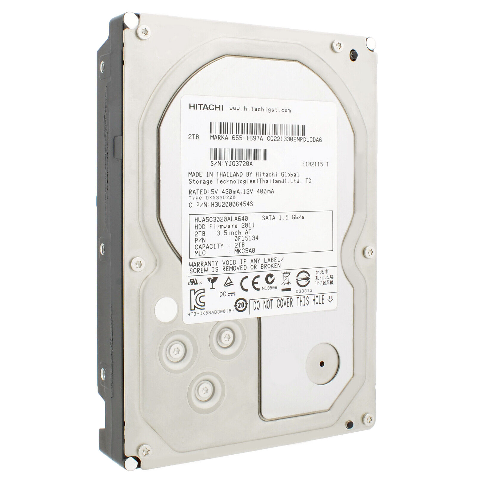 周辺機器 Western Digital WD60EZAX 6TB 3.5inch ハードディスク 動作