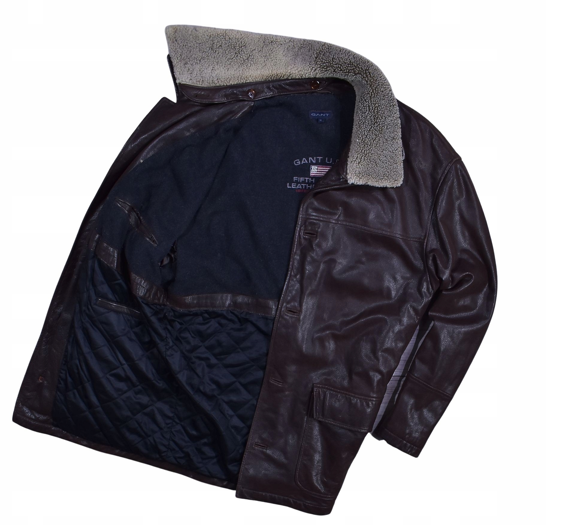 GANT Warmed Leather Herren Pilotenjacke M