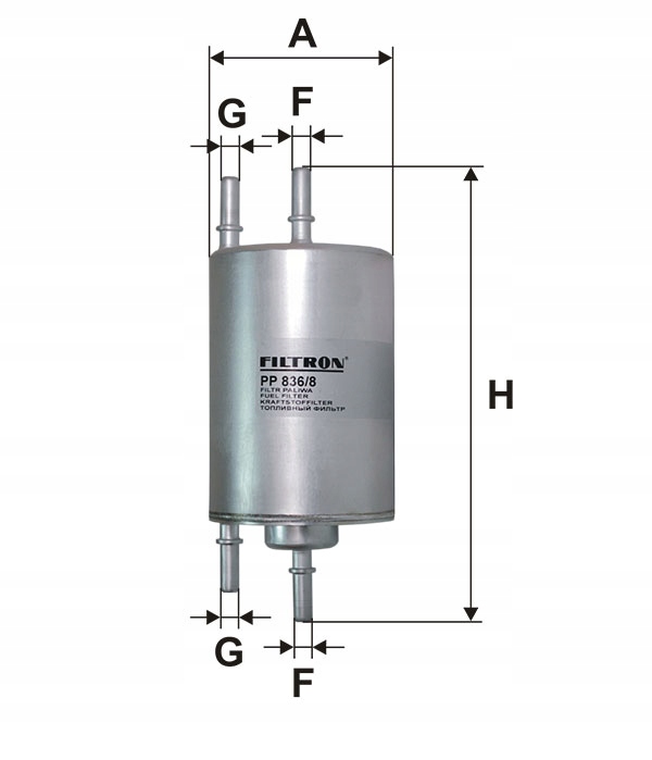 PP 836/8 - Filtr paliwa