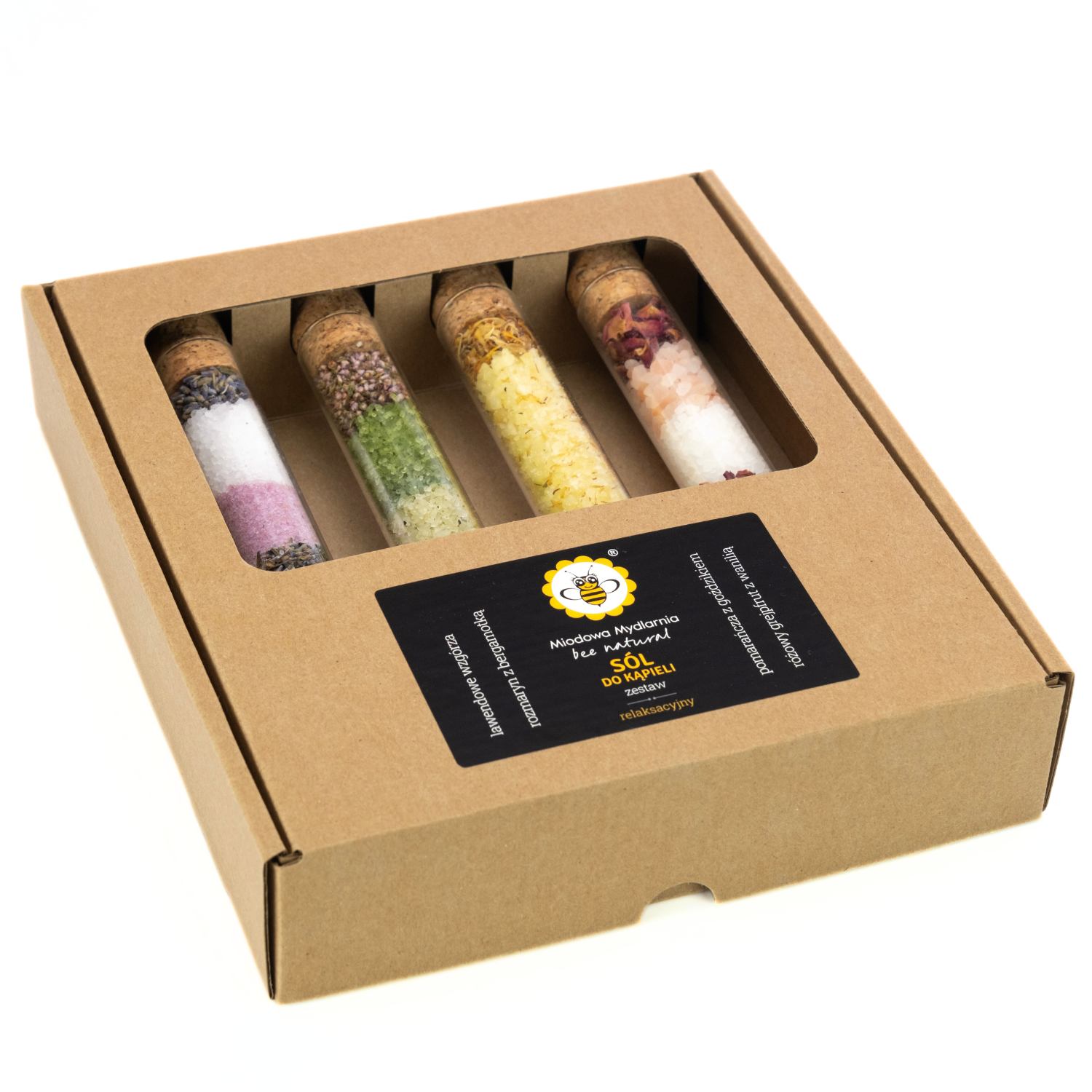 Miodowa Mydlarnia Zestaw soli w fiolkach ZESTAW RELAKSACYJNY 10 Miodowa Mydlarnia Zestaw soli w fiolkach ZESTAW RELAKSACYJNY - Miodowa Mydlarnia