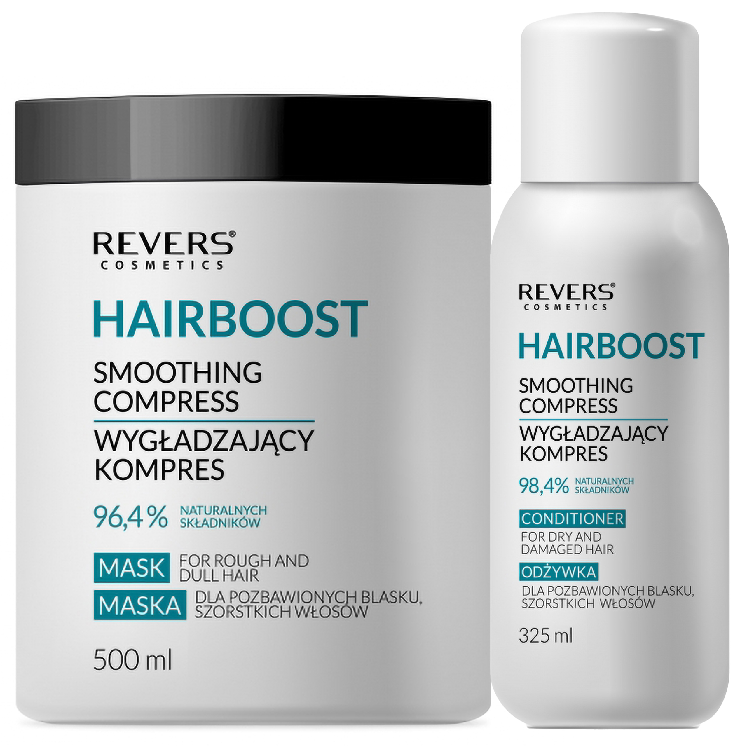 Wygładzająca Maska Odżywka do włosów szorstkich wysokoporowatych HAIRBOOST 4 Wygładzająca Maska Odżywka do włosów szorstkich wysokoporowatych HAIRBOOST - Revers Cosmetics