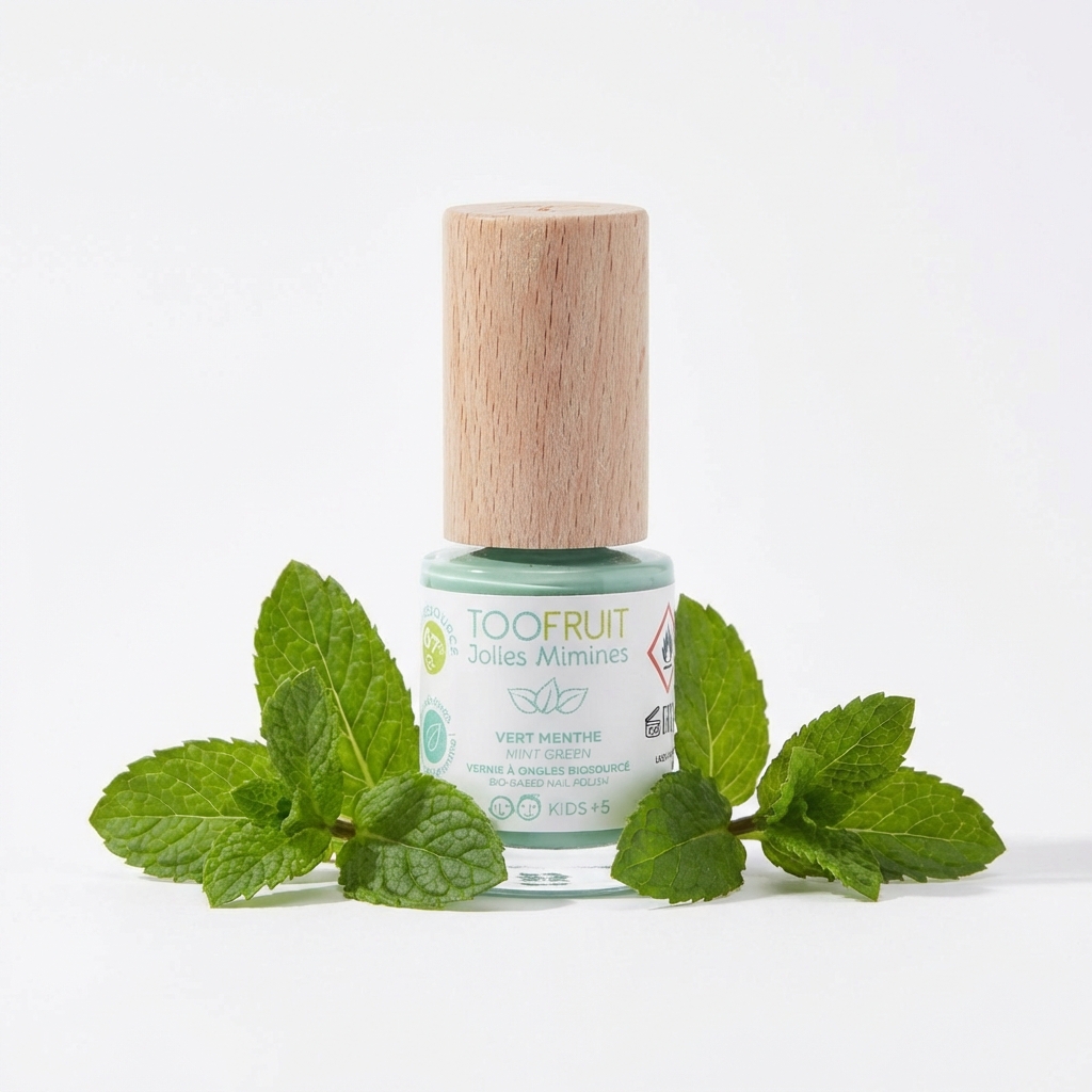 Lakier do paznokci dla dzieci 5+ TooFruit – Mięta, bio, owocowy zapach 10 ml 7 Lakier do paznokci dla dzieci 5+ TooFruit – Mięta, bio, owocowy zapach 10 ml - TooFruit