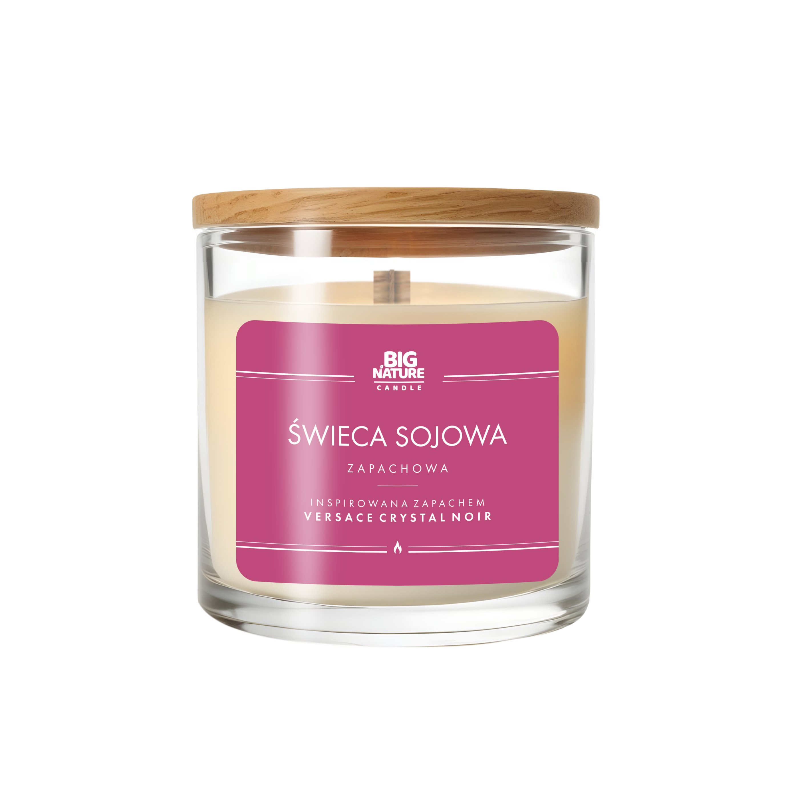 Świeca sojowa zap. insp. Versace Crystal Noir 155g