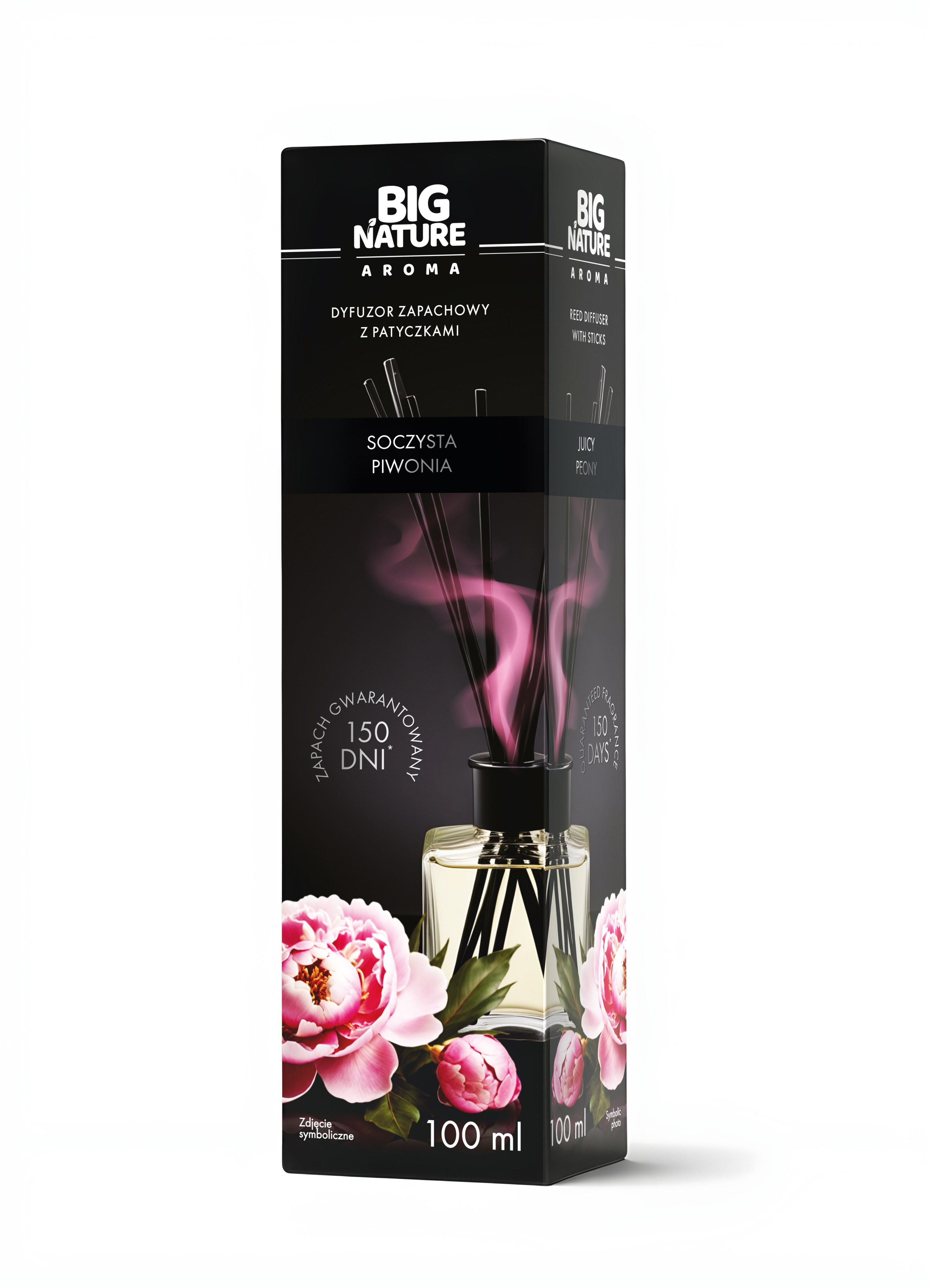 Dyfuzor Zapachowy z Patyczkami - SOCZYSTA PIWONIA 100ml