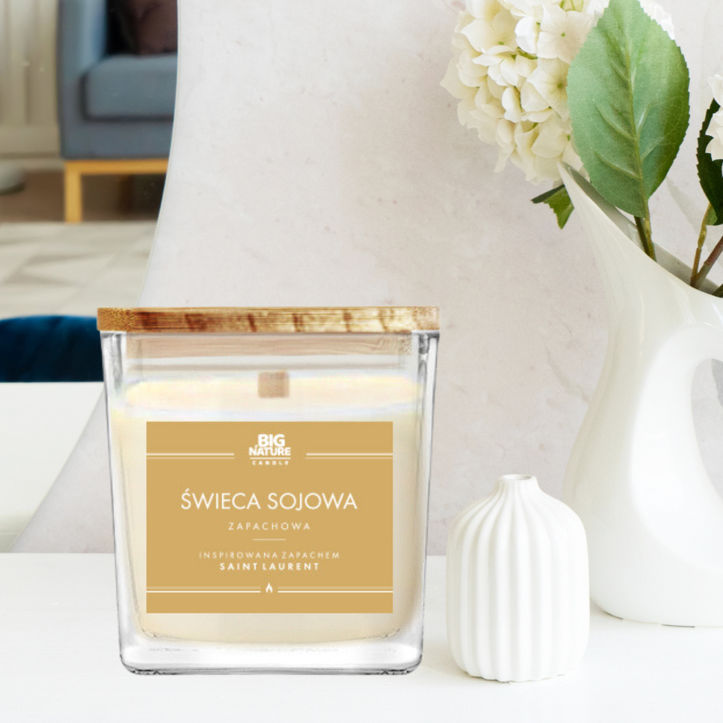 Świeca sojowa zap. insp. SAINT LAURENT 450g - BIG NATURE CANDLE