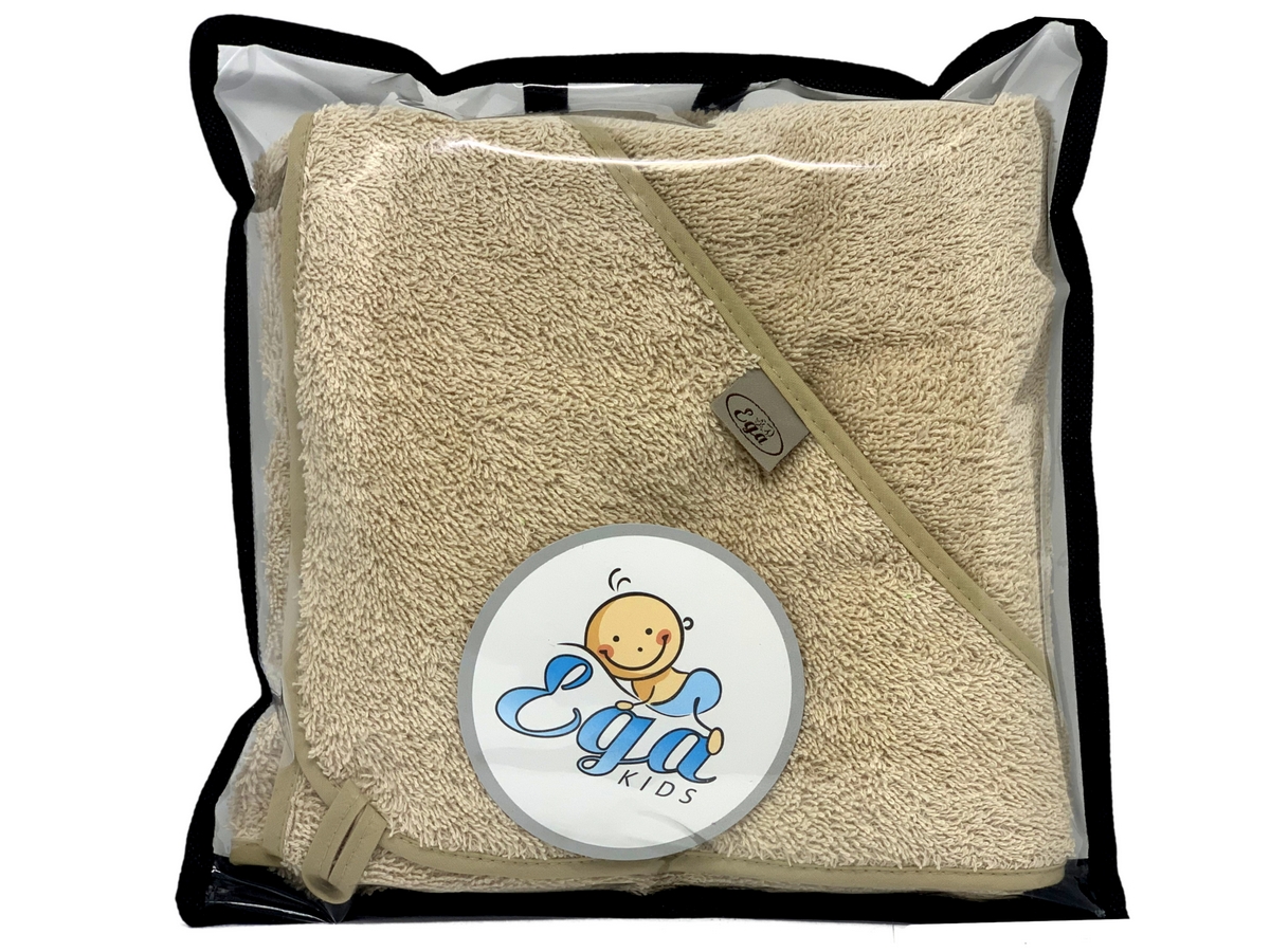 OKRYCIE KĄPIELOWE Z KAPTURKIEM 75/75 1334 BEŻ