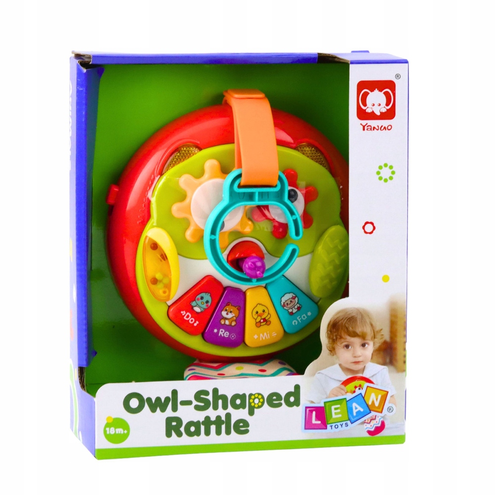 Interaktywna Sowa Zawieszka Ruchome Elementy Pianinko Szeleszczący Ogon