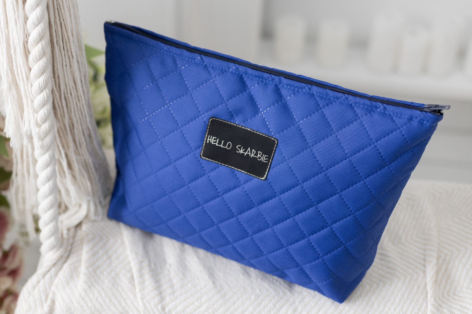 Kosmetyczka do szpitala dla mamy - Hello Skarbie (niebieska)