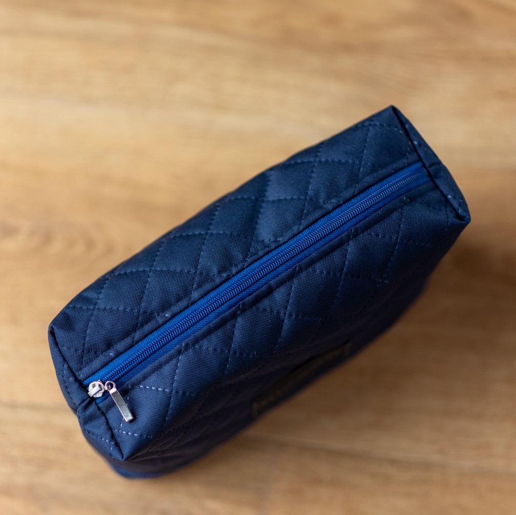 Kosmetyczka do szpitala granatowa dla mam dziecka poród wyprawka