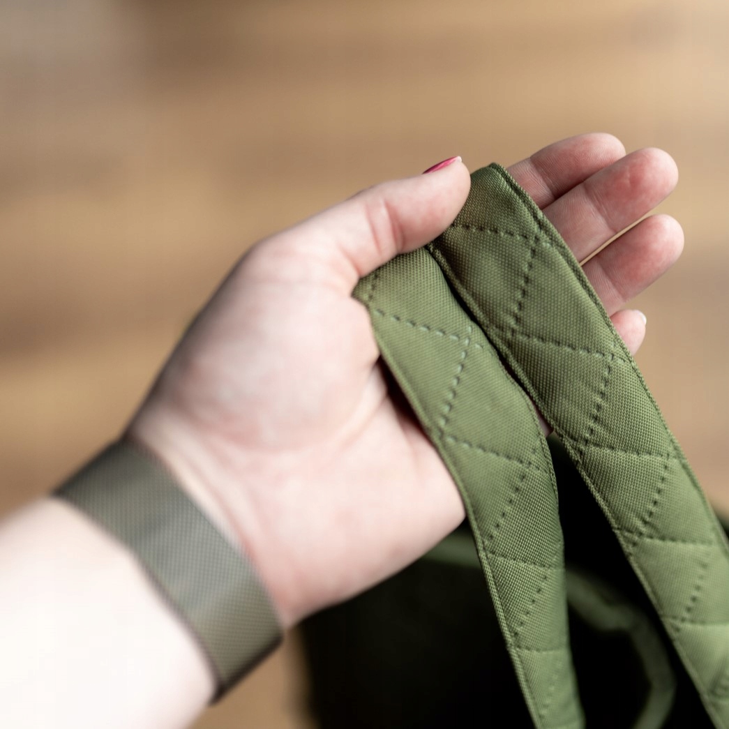 Pojemna torba do szpitala oliwkowa dla mamy wyprawka poród rozm.XL