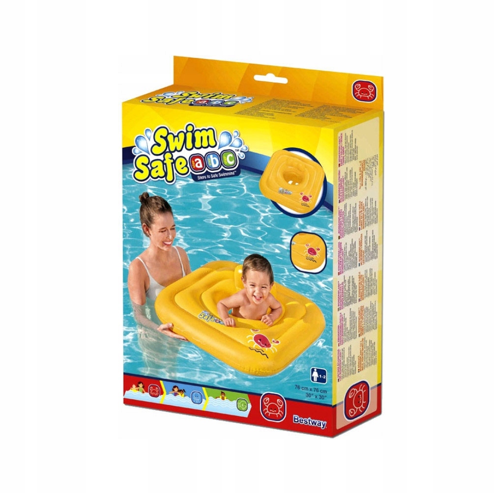 Siedzisko Kółko Do Pływania Dla Najmłodszych Kwadrat Swim Safe Step A 76cm