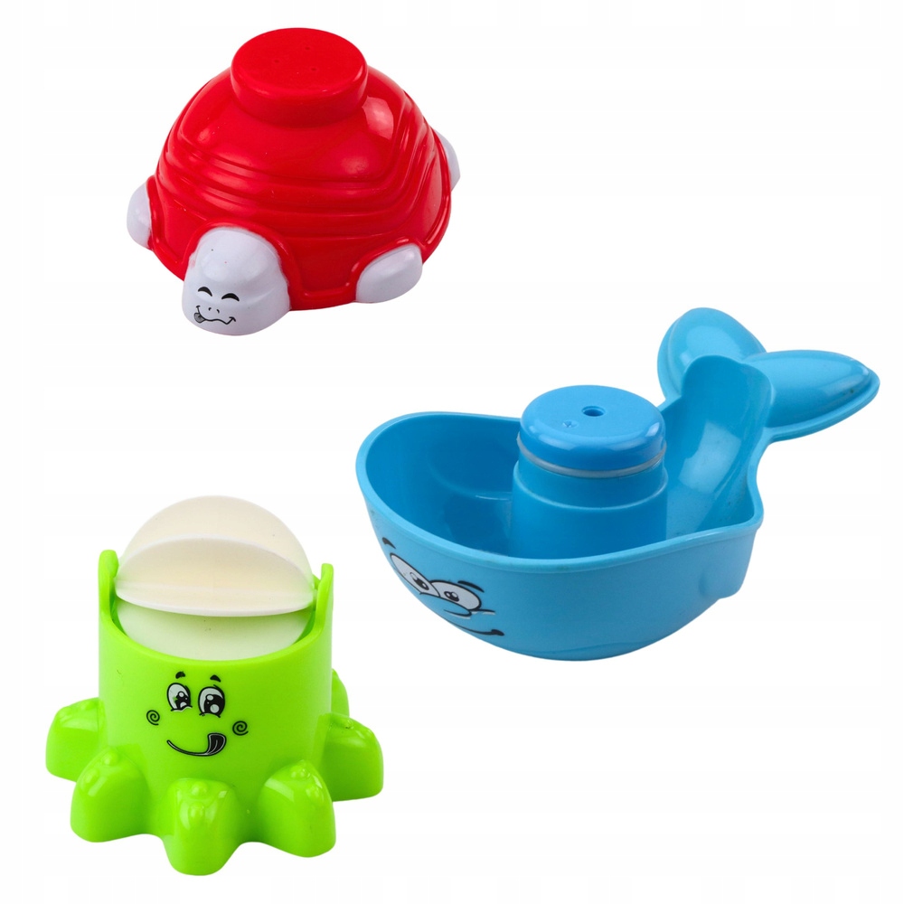 Zestaw Zabawka Interaktywna Do Kąpieli Fontanna Zwierzątka Kubeczki