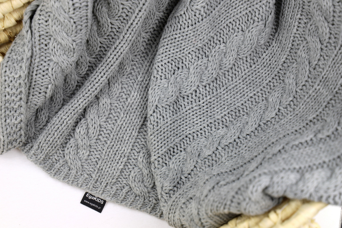 KOCYK DZIANINOWY WARKOCZ 105x80 7770 SZARY