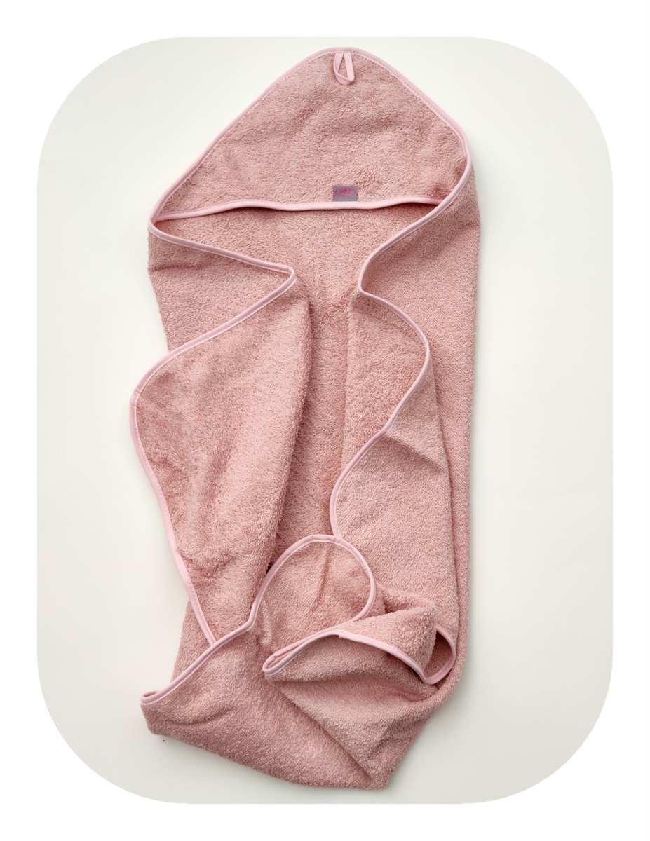 OKRYCIE KĄPIELOWE Z KAPTURKIEM 75/75 1310 BRUDNY RÓŻ