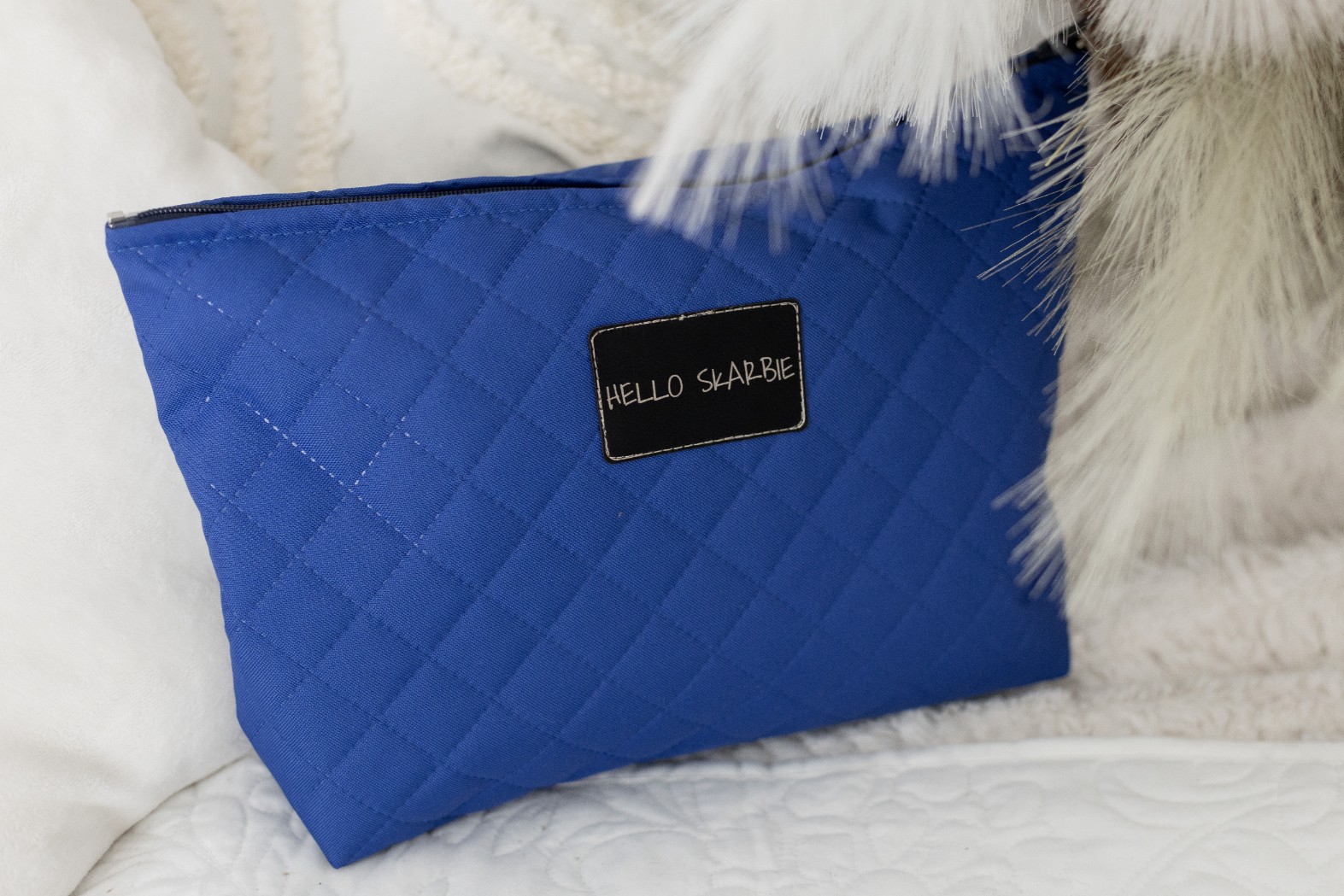 Kosmetyczka do szpitala dla mamy - Hello Skarbie (niebieska)