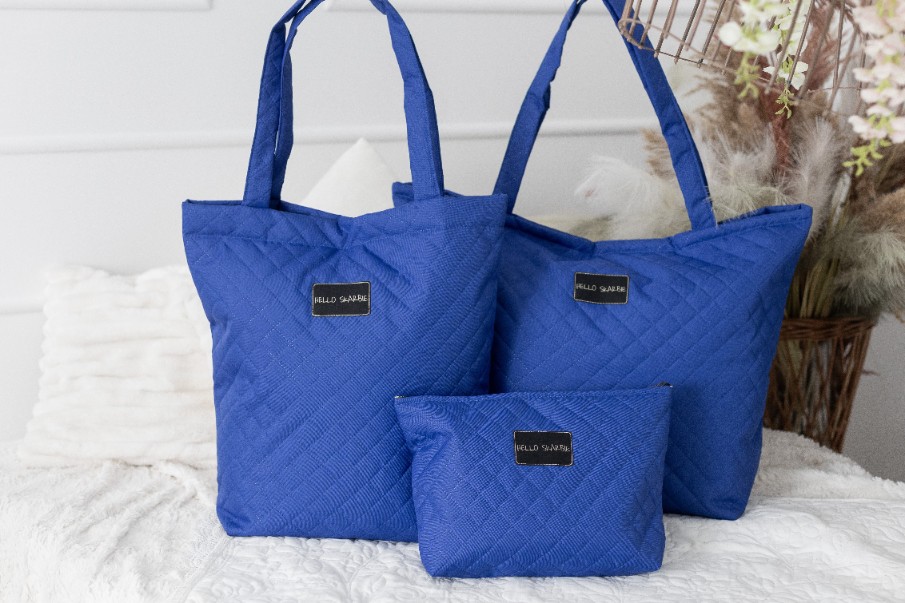 Kosmetyczka do szpitala dla mamy - Hello Skarbie (niebieska)