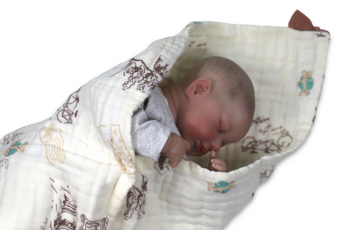 OTULACZ 100/100 1128 POMPON MIŚ ROWER ECRI TŁO