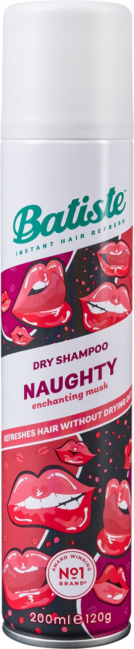 BATISTE NAUGHTY SUCHY SZAMPON DO WŁOSÓW URZEKAJĄCE PIŻMO 200 ML