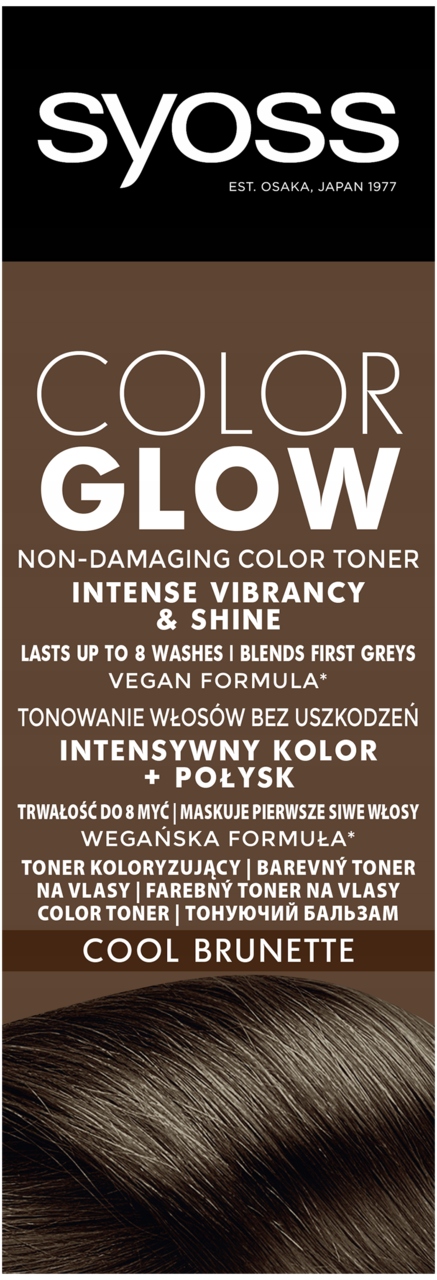 SYOSS COLOR GLOW TONER KOLORYZUJĄCY DO WŁOSÓW CHŁODNY BRĄZ 100 ML