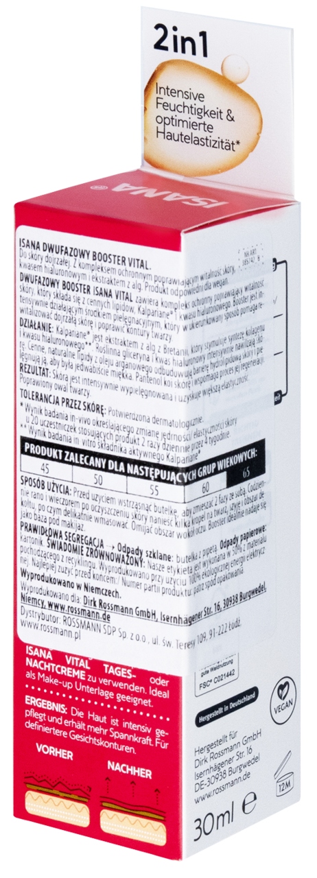 ISANA VITAL SERUM DO TWARZY DO SKÓRY DOJRZAŁEJ 30 ML