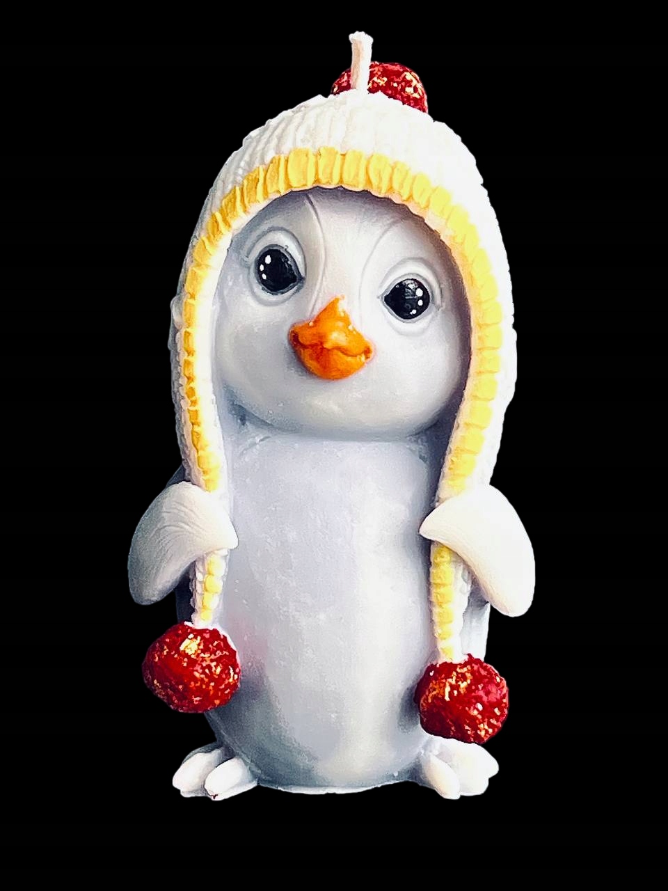 ŚWIECA Z WOSKU PSZCZELEGO PINGWIN 1 SZT