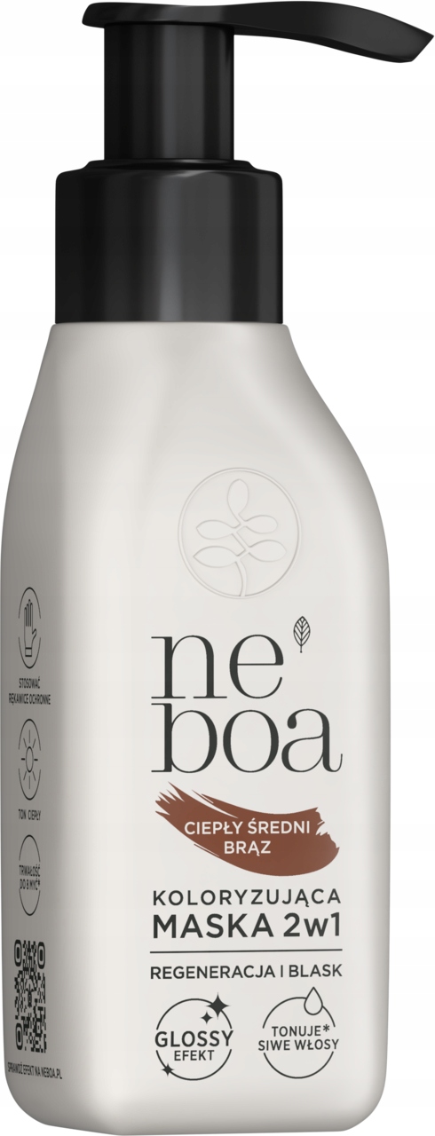 NEBOA MASKA KOLORYZUJĄCA 2W1 CIEPŁY ŚREDNI BRĄZ 100 ML