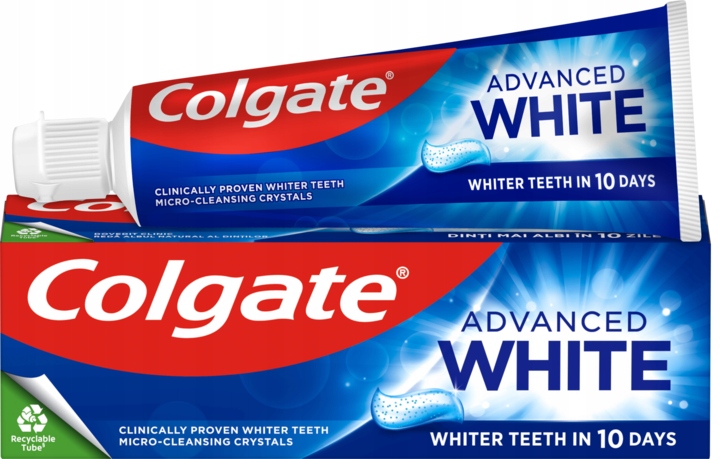 COLGATE ADVANCED WHITE PASTA DO ZĘBÓW WYBIELAJĄCA MINI 50 ML