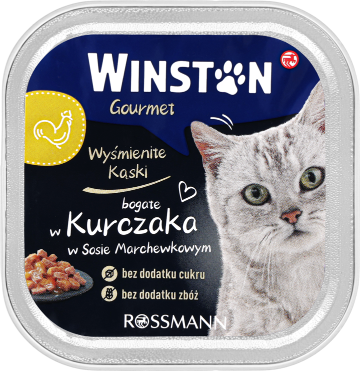 WINSTON MOKRA KARMA DLA KOTÓW Z KURCZAKIEM 100 G