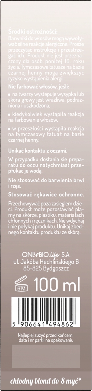 HAIR IN BALANCE BY ONLYBIO TONER DO WŁOSÓW FRAPPE 100 ML