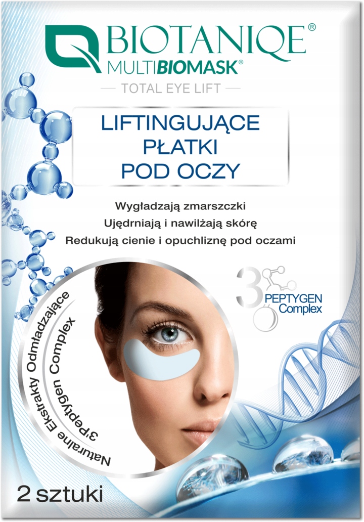 BIOTANIQE MULTIBIOMASK PŁATKI POD OCZY LIFTINGUJĄCE 2 SZT
