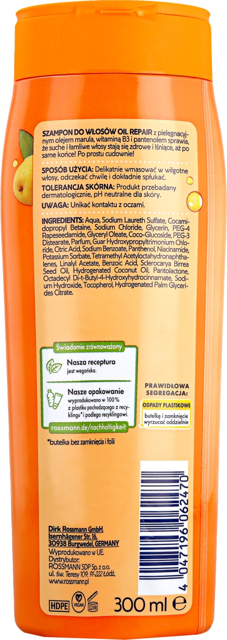 ISANA SZAMPON DO WŁOSÓW SUCHYCH I ZNISZCZONYCH 300 ML