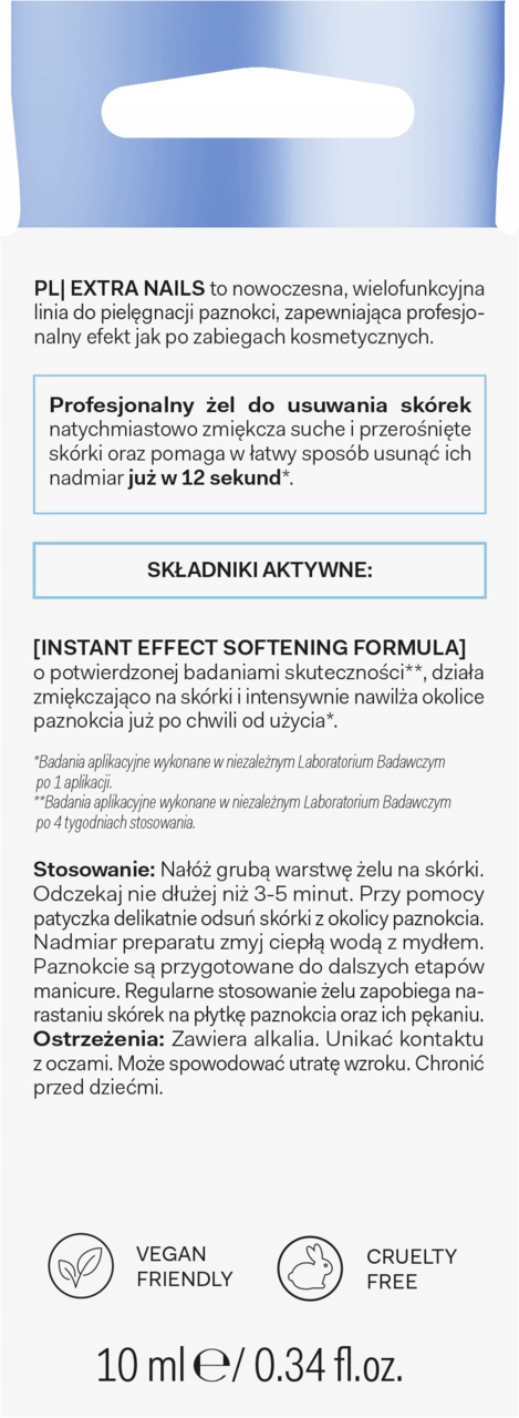MORE4CARE EXTRA NAILS ŻEL DO USUWANIA SKÓREK PROFESJONALNY 10 ML