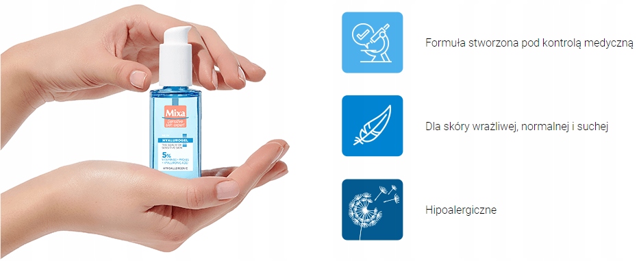 MIXA HYALUROGEL SERUM DO TWARZY DLA SKÓRY WRAŻLIWEJ 30 ML
