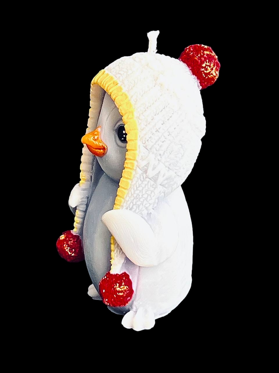 ŚWIECA Z WOSKU PSZCZELEGO PINGWIN 1 SZT