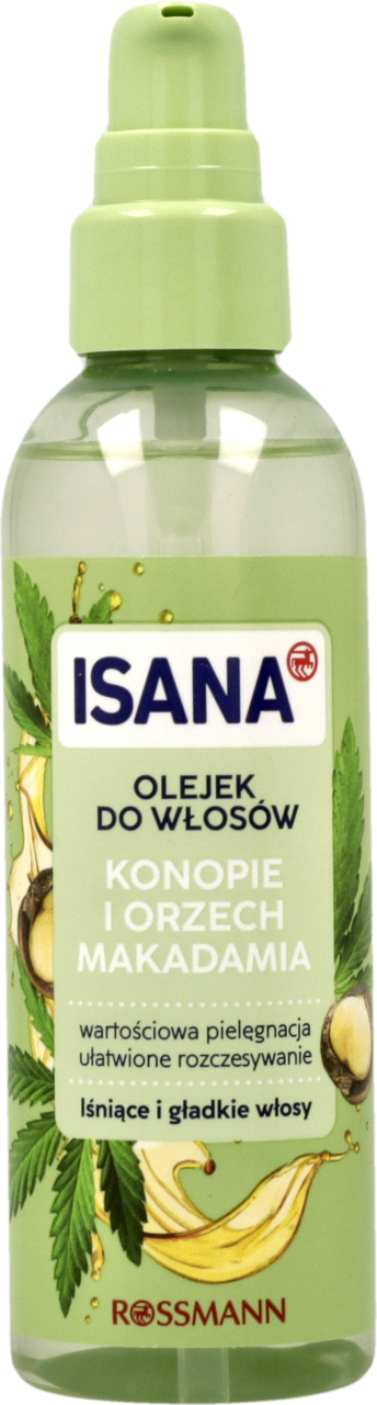 ISANA OLEJEK DO WŁOSÓW KONOPIE I MAKADAMIA 100 ML