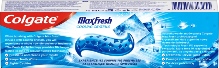 COLGATE MAX FRESH COOLING CRYSTALS PASTA DO ZĘBÓW 75 ML