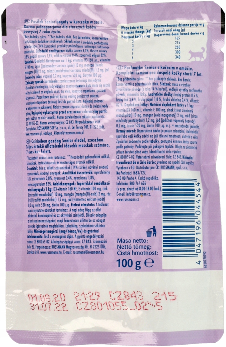 WINSTON MOKRA KARMA DLA KOTÓW Z KURCZAKIEM W SOSIE