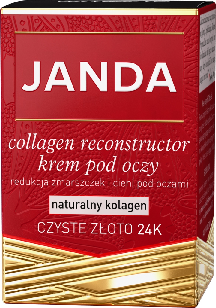 JANDA KREM POD OCZY REDUKUJĄCY ZMARSZCZKI I CIENIE NATURALNY KOLAGEN 15 ML