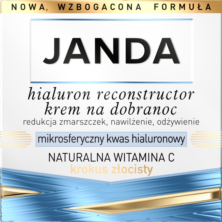 JANDA KREM DO TWARZY NA NOC REDUKCJA ZMARSZCZEK NAWILŻENIE ODŻYWIENIE 50 ML