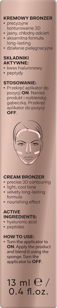 AA WINGS OF COLOR STAR SECRETS BRONZER DO TWARZY KREMOWY 01 LIGHT 13 ML