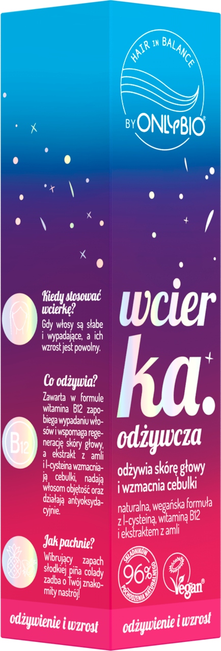 ONLYBIO WCIERKA DO SKÓRY GŁOWY ODŻYWCZA 100 ML