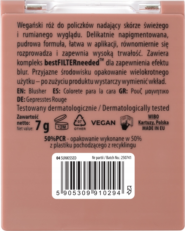 NAM TOUCH OF COLOR RÓŻ DO POLICZKÓW NR 04 SUNKISSED 7 G