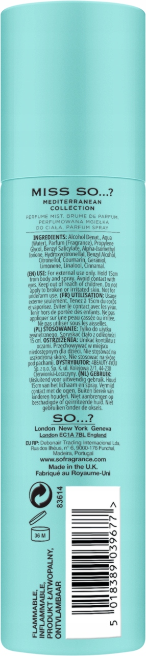 SO? MISS SO? AZURE DREAMS MGIEŁKA DO CIAŁA 140 ML