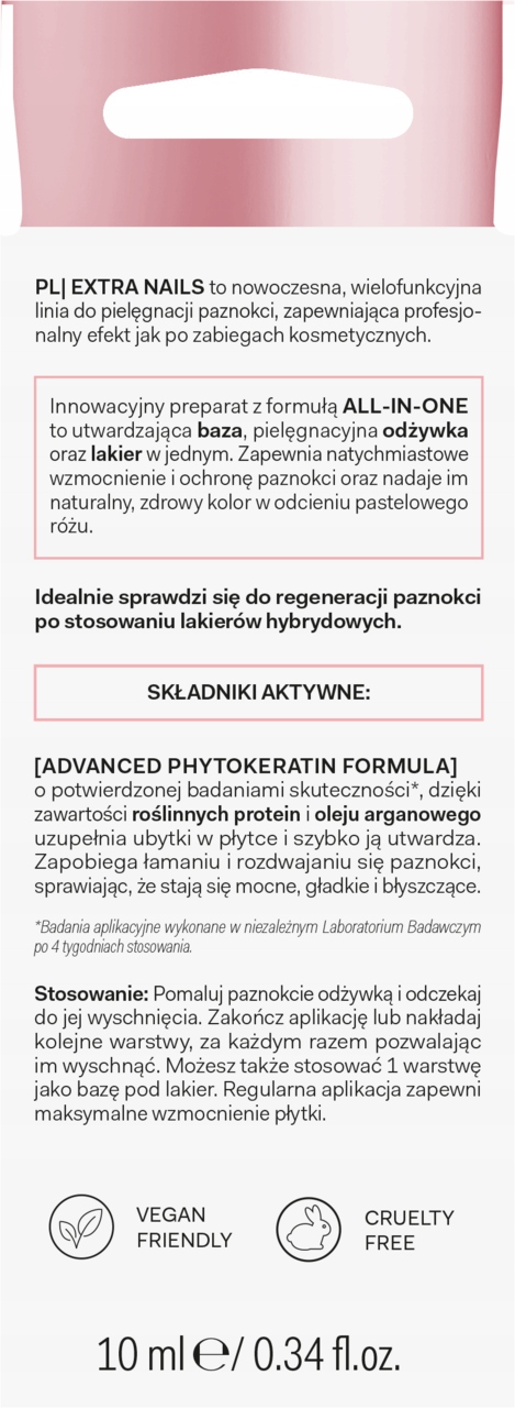 MORE4CARE EXTRA NAILS ODŻYWKA DO PAZNOKCI UTWARDZAJĄCA 10 ML