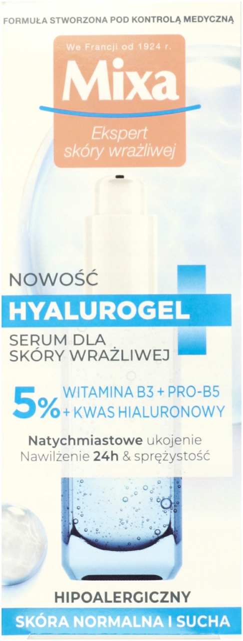 MIXA HYALUROGEL SERUM DO TWARZY DLA SKÓRY WRAŻLIWEJ 30 ML