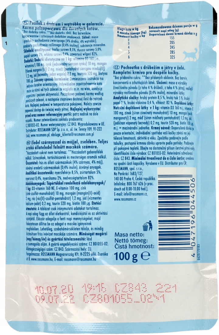 WINSTON MOKRA KARMA DLA KOTÓW Z DROBIEM I WĄTRÓBKĄ