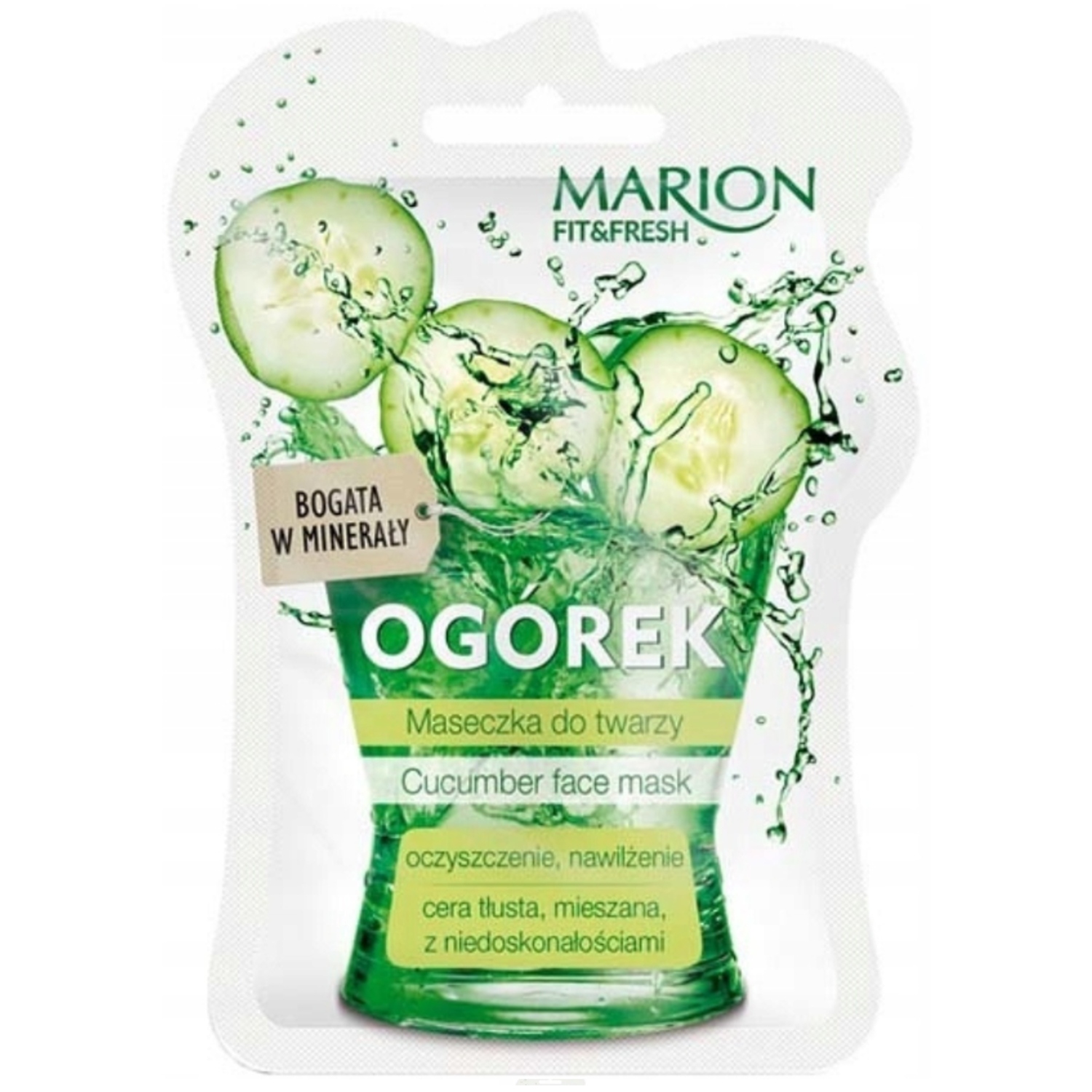 MARION FIT&FRESH MASECZKA DO TWARZY OGÓREK 7,5 ML
